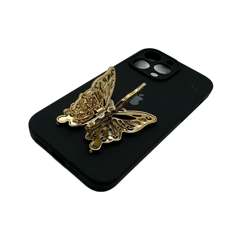 Попсокет з підставкою крильцями Butterfly Золотий