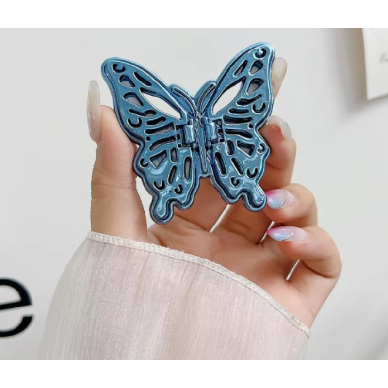 Попсокет с подставкой крылышками Butterfly Синий