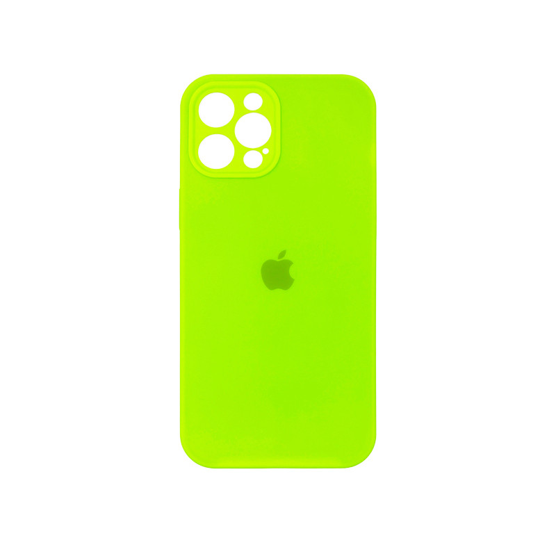 Чохол Silicone Case Camera Protective iPhone 14 Pro Max Зелений (Neon green)