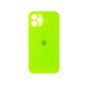Чохол Silicone Case Camera Protective iPhone 14 Pro Max Зелений (Neon green)