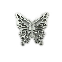 Попсокет с подставкой крылышками Butterfly Серебряный