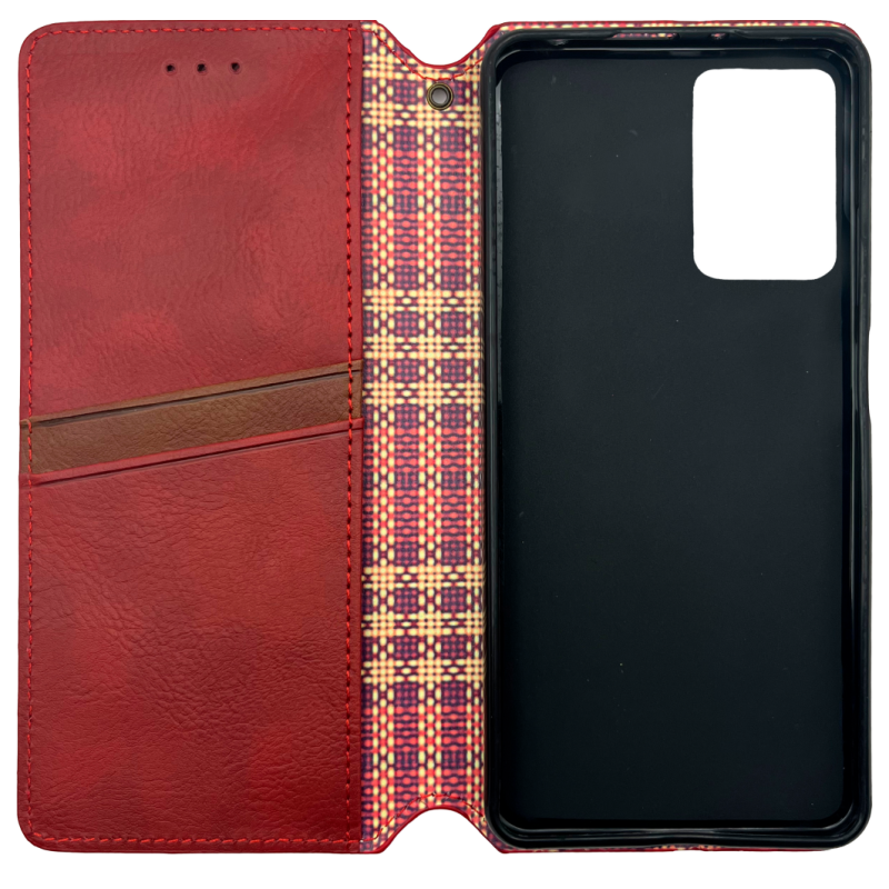 Чехол книжка кожаный Cubic Xiaomi 11T Красный