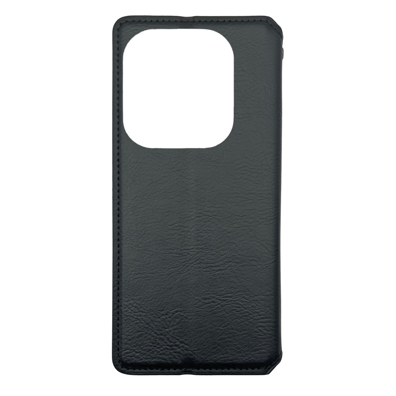 Чехол книжка кожаный Cubic Xiaomi Redmi Note 13 Pro 4G Черный