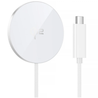 Беспроводное зарядное устройство Hoco CW63 Fast Qi2 magnetic 15W (White)