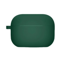 Чехол футляр для наушников AirPods Pro3 с микрофиброй Зеленый (Dark Green)