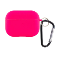Чехол футляр для наушников AirPods Pro3 с микрофиброй Розовый (Barbie Pink)