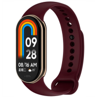 Ремінець Mi Smart band 8 / 9 силікон Бордовий