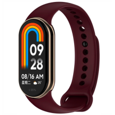 Ремінець Mi Smart band 8 / 9 силікон Бордовий