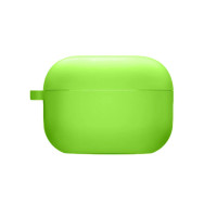 Чехол футляр для наушников AirPods Pro3 с микрофиброй Зеленый (Neon green)