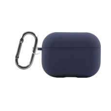 Чехол футляр для наушников AirPods Pro3 с микрофиброй Темно-синий (Dark blue)