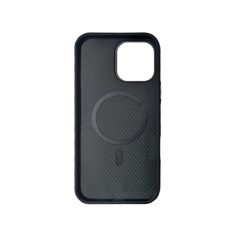 Чехол накладка Monzo With Magsafe Black frame Carbon iPhone 16 Pro