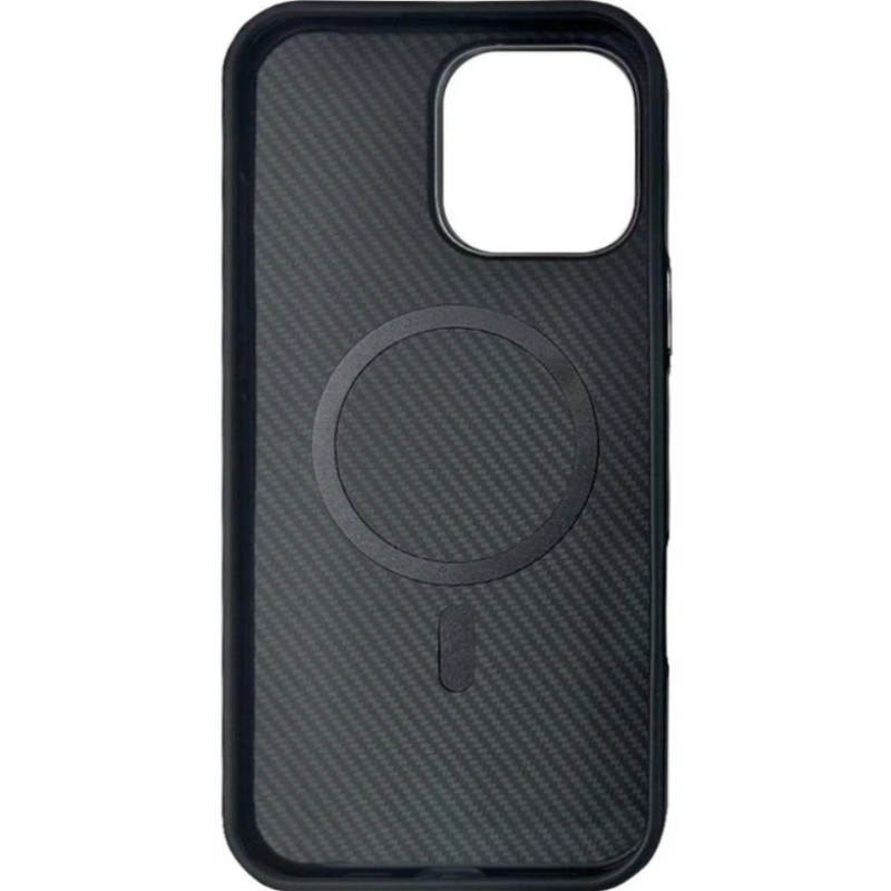 Чехол накладка Monzo With Magsafe Grey frame Carbon iPhone 16 Pro Max