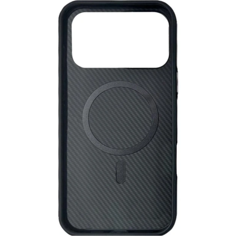 Чохол накладка Monzo With Magsafe Black frame Carbon iPhone 17 Pro