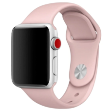 Ремінець Apple Watch silicone 42/44/45/49 mm Розовий (Pink Sand)