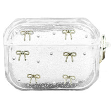 Чехол футляр для наушников AirPods Pro3 Shiny Crystal Bow