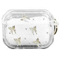 Чохол футляр для навушників AirPods Pro3 Shiny Crystal butterfly