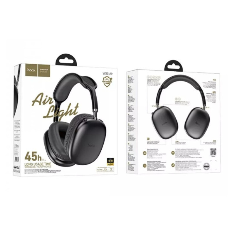 Наушники Hoco W35 Air Bluetooth Черные