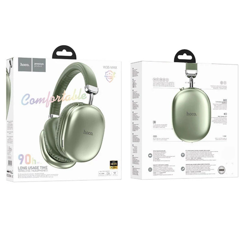 Навушники Hoco W35 Max Joy Bluetooth Green