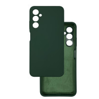 Чохол накладка Silicone Cover Soft Touch ЗК Samsung A05s темно-зелений