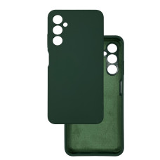 Чехол накладка Silicone Cover Soft Touch ЗК Samsung A05s темно-зеленый