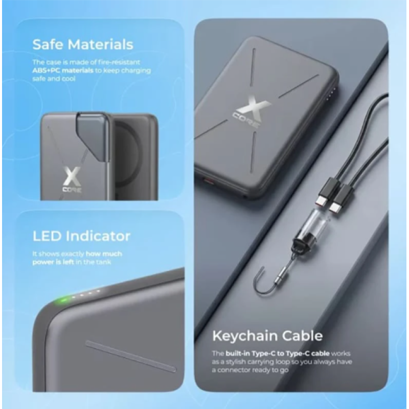 Power Bank Proove X-Core 20W 5000mAh Gray
