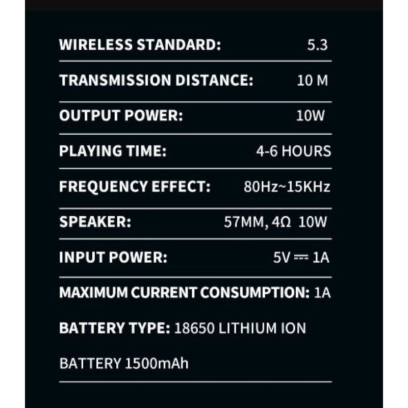 Портативна колонка Hopestar SC-02 mini (13,8*9,8*9,8 см) Black