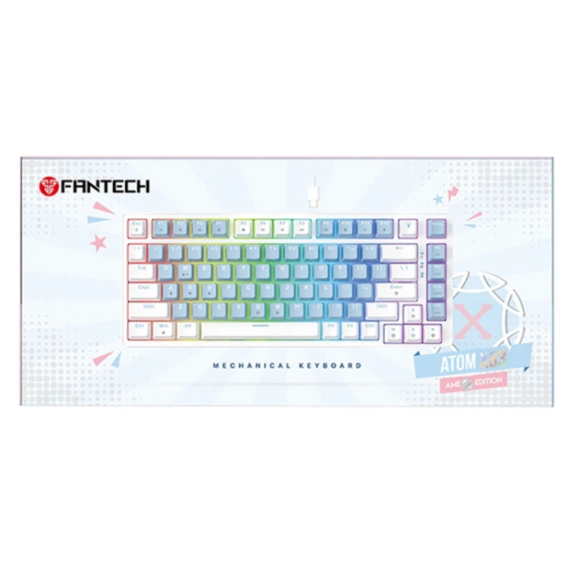 Клавіатура ігрова механічна Fantech ATOM X83 MK612 AME Rosie Switch