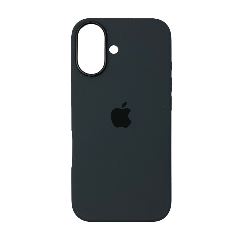 Чехол Silicone Case Original with MagSafe с анимацией iPhone 16 Черный (Black)