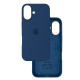 Чохол Silicone Case Original with MagSafe з анімацією iPhone 16 Темно-синій (Denim)