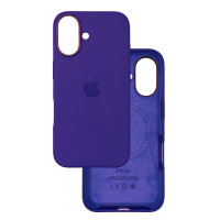 Чохол Silicone Case Original with MagSafe з анімацією iPhone 16 Синій (Ultramarine)