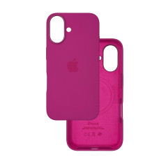 Чехол Silicone Case Original with MagSafe с анимацией iPhone 16 Малиновый (Dragon Fruit)