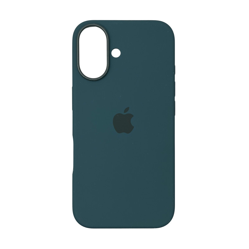Чохол Silicone Case Original with MagSafe з анімацією iPhone 16 Зелений (Lake Green)