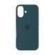 Чохол Silicone Case Original with MagSafe з анімацією iPhone 16 Зелений (Lake Green)