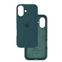 Чехол Silicone Case Original with MagSafe с анимацией iPhone 16 Зеленый (Lake Green)