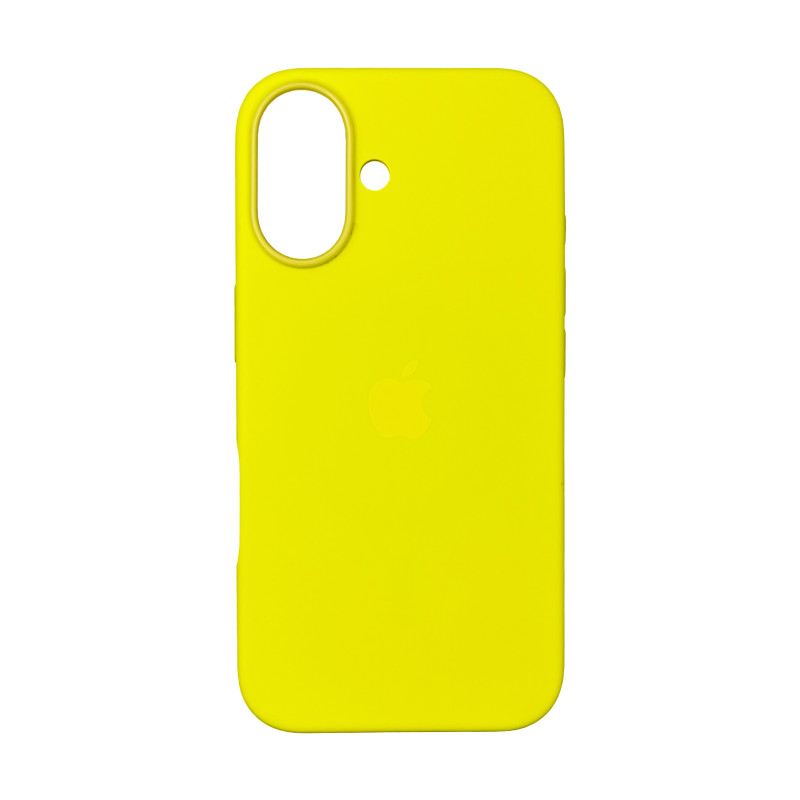 Чохол Silicone Case Original with MagSafe з анімацією iPhone 16 Жовтий (Warm Yellow)