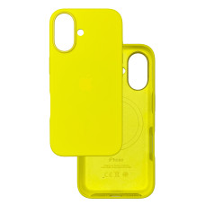 Чехол Silicone Case Original with MagSafe с анимацией iPhone 16 Желтый (Warm Yellow)