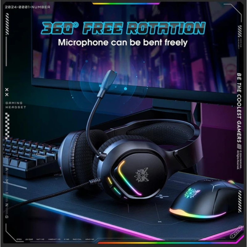 Ігрові навушники Onikuma Wired RGB X31Black