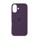 Чохол Silicone Case Original with MagSafe з анімацією iPhone 16 Бордовий (Plum)
