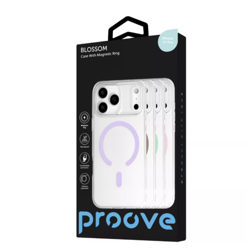 Чехол накладка Proove Blossom Case with Magnetic Ring iPhone 17 Pro Pink