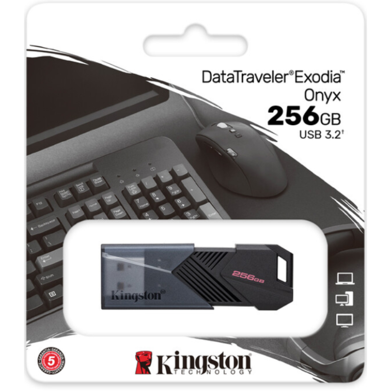 USB Flash Kingston DataTravel Exodia Onyx 256Gb 3.2 Black