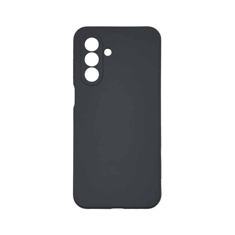 Чехол накладка Silicone Cover Soft Touch ЗК Samsung A17 Темно-серый
