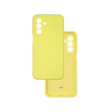 Чехол накладка Silicone Cover Soft Touch ЗК Samsung A17 Желтый