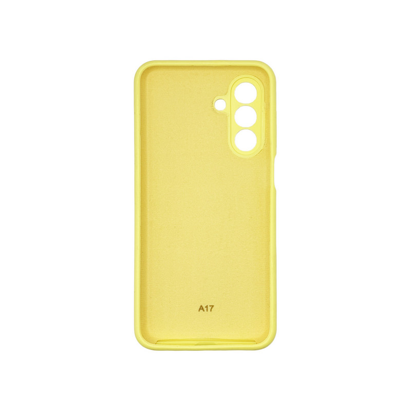 Чохол накладка Silicone Cover Soft Touch ЗК Samsung A17 Жовтий