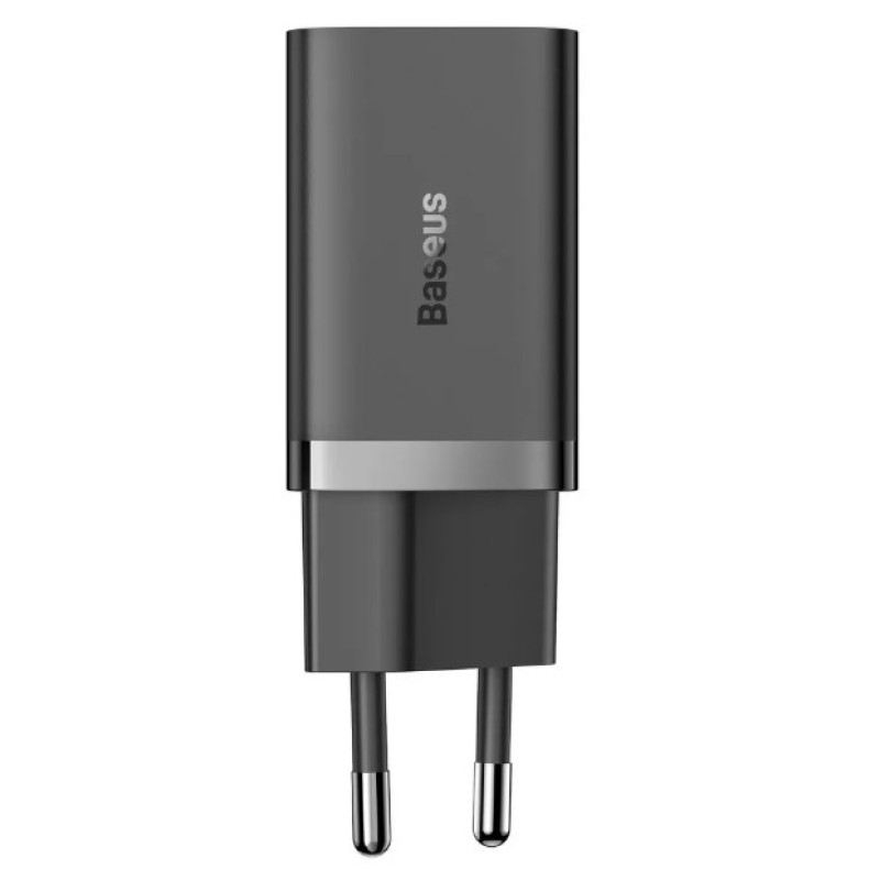 Сетевой адаптер Baseus GaN5 Pro 40W PD+PD Type C+Type C Black