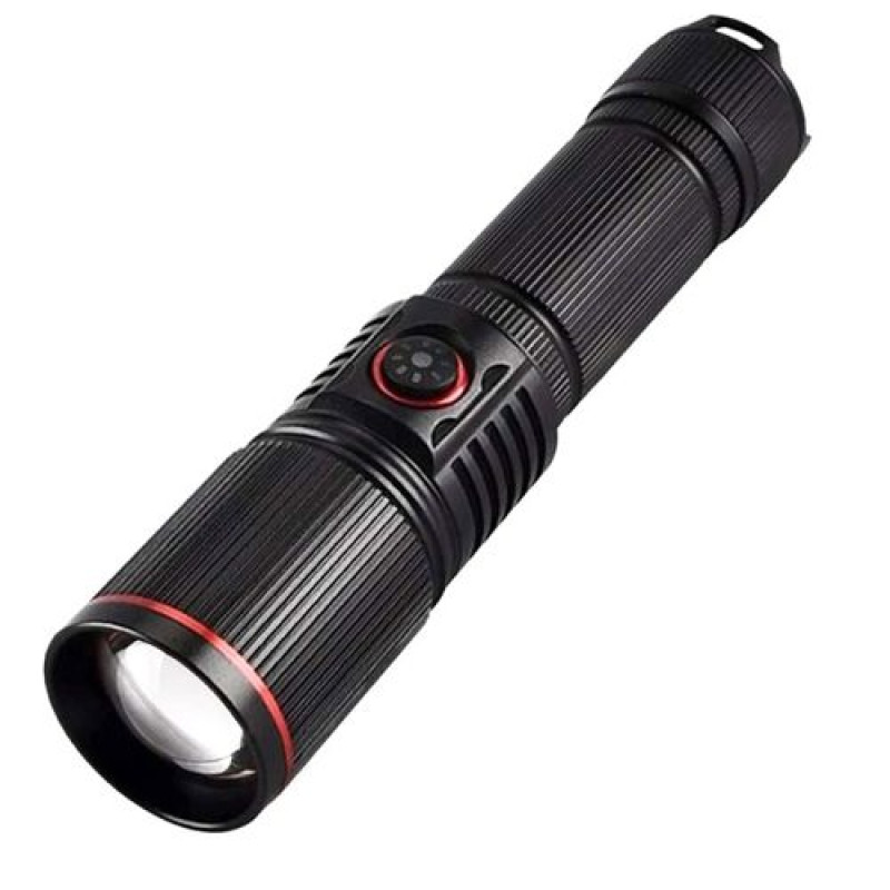 Фонарик P520-P50 (аккумулятор 18650, 3xAAA, индикация заряда, с ремешком, Zoom, Type-C)