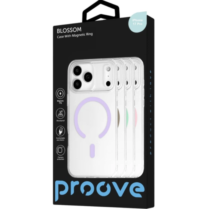 Чехол накладка Proove Blossom Case with Magnetic Ring iPhone 17 Pro Black