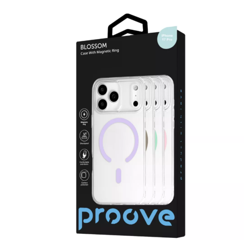 Чехол накладка Proove Blossom Case with Magnetic Ring iPhone 17 Pro Purple
