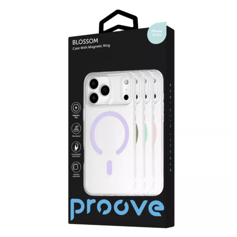 Чехол накладка Proove Blossom Case with Magnetic Ring iPhone 16 Pro Purple