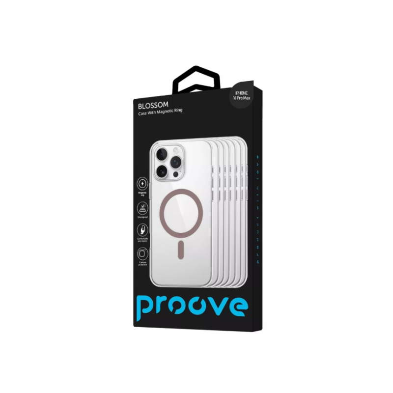 Чохол накладка Proove Blossom Case with Magnetic Ring iPhone 16 Pro Max Black