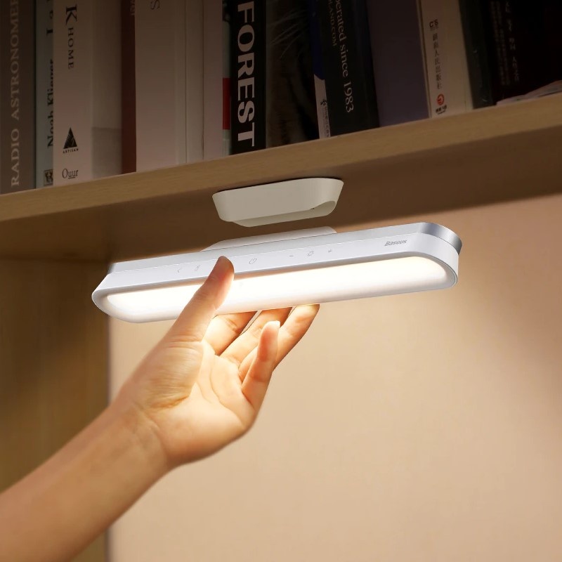 Лампа акумуляторна LED Baseus Magnetic Stepless Dimming Pro White 1800мАч